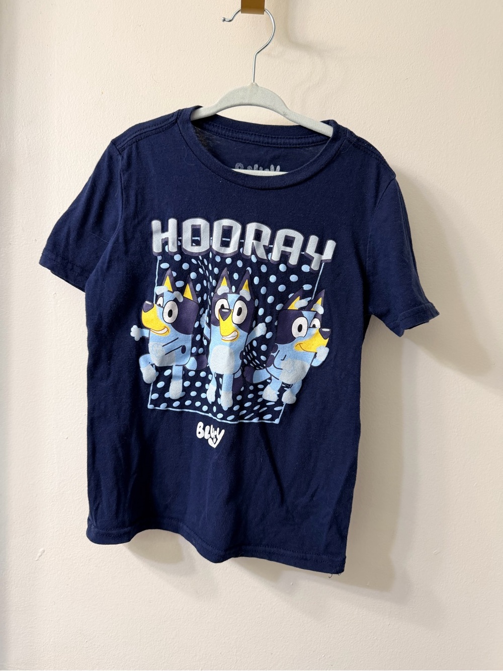 Bluey 'Hooray' Navy Short Sleeve Graphic Tee